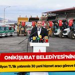 Onikişubat Belediyesi’nin 200 Milyon TL’lik yatırımla 30 yeni hizmet aracı göreve başladı!