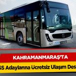 Kahramanmaraş’ta KPSS Adaylarına Ücretsiz Ulaşım Desteği!