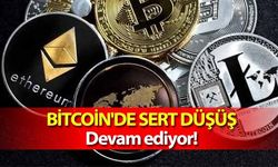 Bitcoin'de sert düşüş devam ediyor