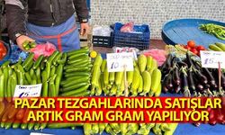 Pazar Tezgahlarında Satışlar Artık Gram Gram Yapılıyor