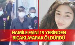 Hamile eşini 19 yerinden bıçaklayarak öldürdü