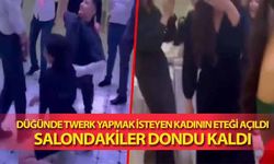 Düğünde twerk yapmak isteyen kadının eteği açıldı, salondakiler dondu kaldı