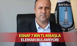 Esnaf 7 Bin Tl Maaşla Eleman Bulamıyor