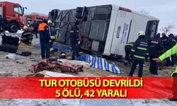 Tur otobüsü devrildi! 5 ölü, 42 yaralı