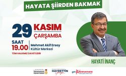 Yazar Hayati İnanç, Kahramanmaraş’ta Okurlarıyla Bir Araya Gelecek