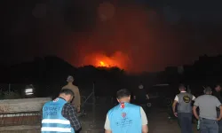 Manisa'da cehennem gibi gece! Havadan ve karadan müdahale