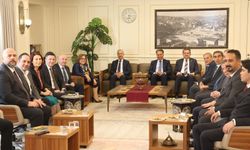 KSÜ Rektörü Yasım, Fatma Şahin'in misafiri oldu!