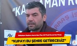 İstiklalspor Başkanı Akarca’dan Play-Off Finali Öncesi Net Mesaj: “Kupayı Bu Şehre Getireceğiz”