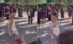 Üniversitede Dansözlü final yaptılar!