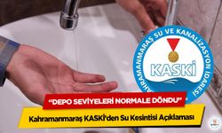 Kahramanmaraş KASKİ’den Su Kesintisi Açıklaması: “Depo Seviyeleri Normale Döndü”