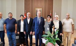 Cumhurbaşkanı Ersin Tatar, KKTC Kahramanmaraş Edeler Yardımlaşma ve Dayanışma Derneğini kabul etti