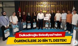 Dulkadiroğlu Belediyesi’nden Öğrencilere 20 Bin TL Destek!