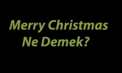 Merry Christmas Ne Demek?