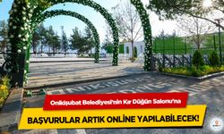 Onikişubat Belediyesi’nin Kır Düğün Salonu’na başvurular artık online yapılabilecek!