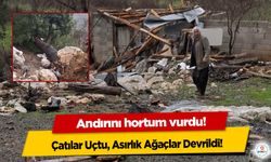 Kahramanmaraş'ta Andırını hortum vurdu!