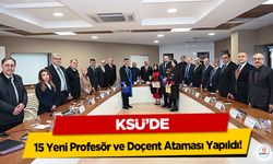 KSÜ’de 15 Yeni Profesör ve Doçent Ataması Yapıldı!