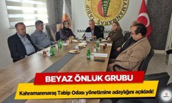 Beyaz Önlük Grubu, Kahramanmaraş Tabip Odası yönetimine adaylığını açıkladı!