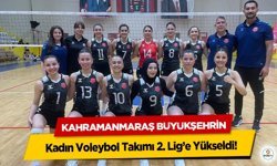 Kahramanmaraş Büyükşehrin Kadın Voleybol Takımı 2. Lig’e Yükseldi!