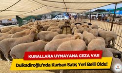 Dulkadiroğlu’nda Kurban Satış Yeri Belli Oldu! Kurallara Uymayana Ceza Var