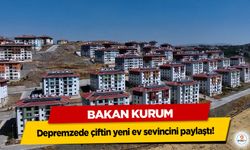 Bakan Kurum, depremzede çiftin yeni ev sevincini paylaştı!
