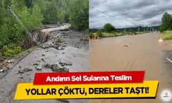 Andırın Sel Sularına Teslim: Yollar Çöktü, Dereler Taştı!
