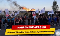 Kahramanmaraş KİÜ, Uluslararası Üniversiteler Arama Kurtarma Oyunları’nda İkinci Oldu!