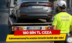 Kahramanmaraş’ta araçtan inmenin bedeli ağır oldu! 180 bin TL ceza