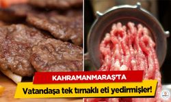 Kahramanmaraş’ta vatandaşa tek tırnaklı eti yedirmişler!