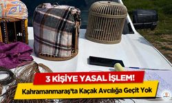 Kahramanmaraş’ta Kaçak Avcılığa Geçit Yok: 3 Kişiye Yasal İşlem!