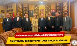 Kahramanmaraş Milletvekili Zuhal Karakoç ve Türkiye Kamu-Sen Heyeti MHP Lideri Bahçeli ile Görüştü!