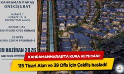 Kahramanmaraş’ta kura heyecanı! 115 Ticari Alan ve 39 Ofis İçin Çekiliş başladı!