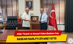Afşin Ticaret ve Sanayi Odası Başkanı Can, Başkan Narlı’yı Ziyaret Etti!