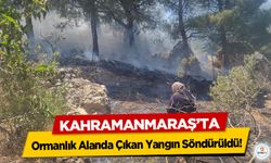 Kahramanmaraş’ta Ormanlık Alanda Çıkan Yangın Söndürüldü!