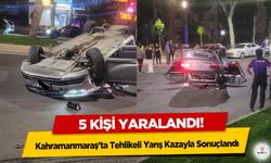 Kahramanmaraş'ta Tehlikeli Yarış Kazayla Sonuçlandı: 5 kişi yaralandı