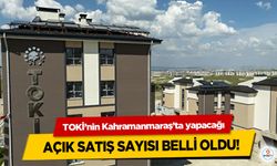 TOKİ’nin Kahramanmaraş’ta yapacağı açık satış sayısı belli oldu!