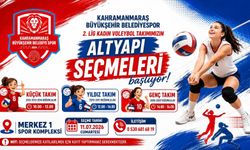 Kahramanmaraş’ta Voleybol Altyapı Seçmeleri başlıyor!