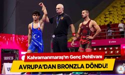 Kahramanmaraş’ın Genç Pehlivanı Avrupa’dan Bronzla Döndü!