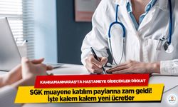 Kahramanmaraş’ta Hastaneye Gidecekler Dikkat: SGK muayene katılım paylarına zam geldi! İşte kalem kalem yeni ücretler