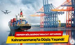 Deprem Bölgesinde İhracat Artarken Kahramanmaraş'ta Düşüş Yaşandı!