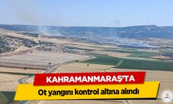 Kahramanmaraş’ta ot yangını kontrol altına alındı