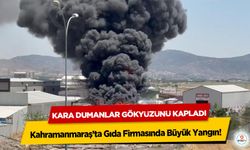 Kahramanmaraş’ta Gıda Firmasında Büyük Yangın! Kara Dumanlar Gökyüzünü Kapladı