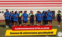 Kahramanmaraş İstiklalspor sezonun ilk antrenmanını gerçekleştirdi!