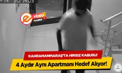 Kahramanmaraş’ta hırsız kabusu! 4 Aydır Aynı Apartmanı Hedef Alıyor!
