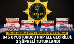 Kahramanmaraş’ta Narkotik Operasyonlarında 3 Şüpheli Tutuklandı!