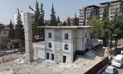 Depremde Hasar Alarak Yıkılan Fatma Gölcü Camii, Hızla Yükseliyor!