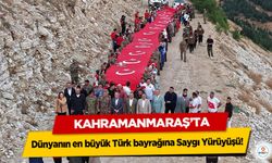 Dünyanın en büyük Türk bayrağına Saygı Yürüyüşü!