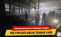 Kahramanmaraş’ta Fabrikada Yangın! Milyon dolarlık zarar var!