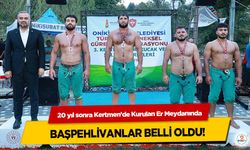 20 yıl sonra Kertmen’de Kurulan Er Meydanında Başpehlivanlar Belli Oldu!