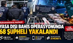 Kahramanmaraş merkezli yasa dışı bahis operasyonu! 68 kişi yakalandı