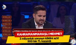 Kahramanmaraşlı Mehmet, 3 milyonluk sorunun kilidini açtı! 500 bin TL kazandı